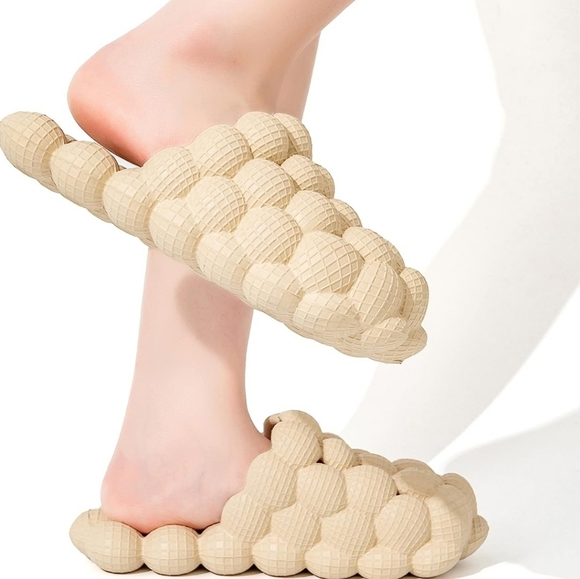 Bubble slides biege women - Picture 4 of 8